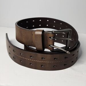Steve Harvey Belt Brown Genuine Bonded Leather Men's  Size 40/42